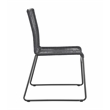 Pemberly Row Assembled Contemporary Metal Upholstered Dining Chairs in Charcoal