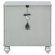 Pemberly Row 2-drawer Contemporary Wood Nightstand Silver Metallic