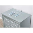 Pemberly Row 2-drawer Contemporary Wood Nightstand Silver Metallic