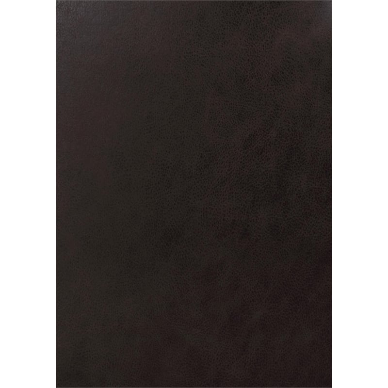 Pemberly Row Faux Leather Upholstered Tufted Back Glider Recliner Brown