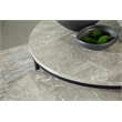 Pemberly Row Wood Round 2-piece Nesting Coffee Table Gray and Gunmetal
