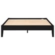 Pemberly Row Contemporary Wood Platform California King Bed in Black