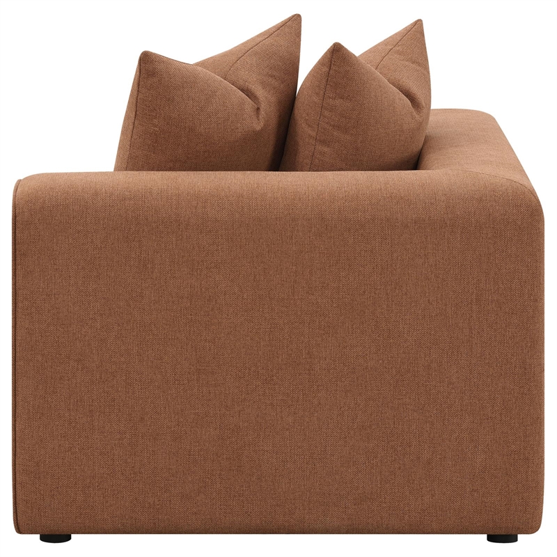 Pemberly Row 6-piece Fabric Upholstered Modular Sectional Terracotta