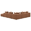 Pemberly Row 6-piece Fabric Upholstered Modular Sectional Terracotta