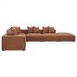 Pemberly Row 6-piece Fabric Upholstered Modular Sectional Terracotta