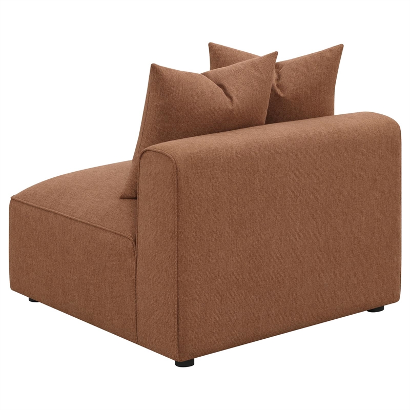 Pemberly Row 6-piece Fabric Upholstered Modular Sectional Terracotta