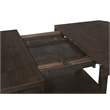 Pemberly Row Wood Counter Height Table with Butterfly Leaf Cappuccino