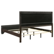 Pemberly Row Transitional Wood California King Panel Bed Dark Cocoa