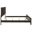 Pemberly Row Transitional Wood California King Panel Bed Dark Cocoa