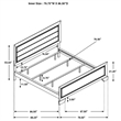 Pemberly Row Transitional Wood California King Panel Bed Dark Cocoa