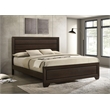 Pemberly Row Transitional Wood California King Panel Bed Dark Cocoa