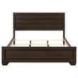 Pemberly Row Transitional Wood California King Panel Bed Dark Cocoa