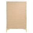 Pemberly Row 5-drawer Contemporary Wood Chest with Metal Base in White