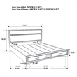 Pemberly Row Contemporary Eastern King 2-drawer Wood Storage Bed Black