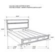 Pemberly Row Contemporary Queen 2-drawer Modern Wood Storage Bed Black