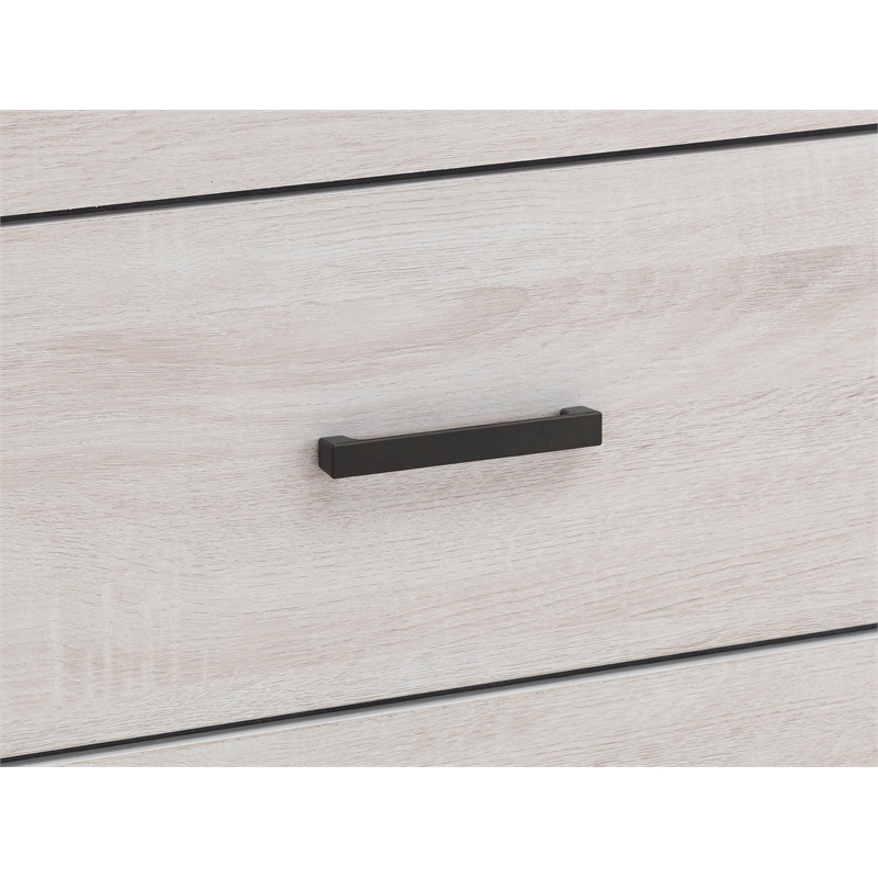 Pemberly Row Farmhouse Wood Eastern King Storage Bed Coastal White