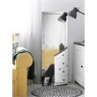 Pemberly Row Modern Glass Rectangle Cheval Mirror in Silver Finish