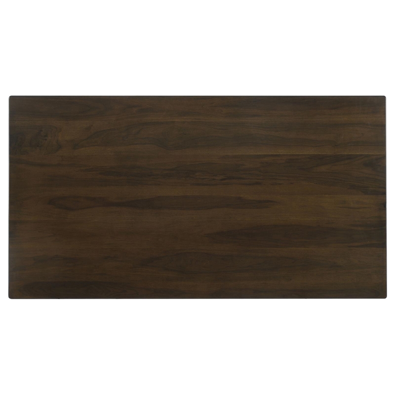 Pemberly Row Rectangular Mid-Century Wood Dining Table Dark Walnut