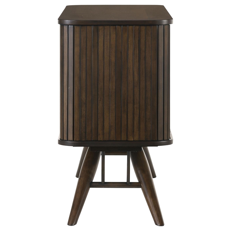 Pemberly Row 2-door Rectangular Mid-Century Wood Server Dark Walnut