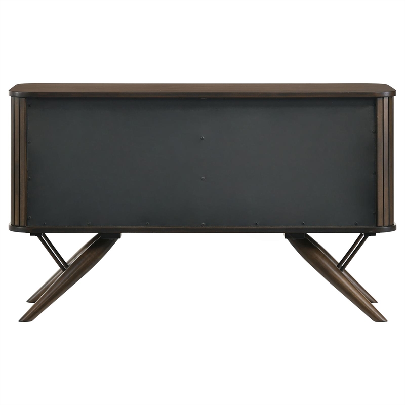 Pemberly Row 2-door Rectangular Mid-Century Wood Server Dark Walnut