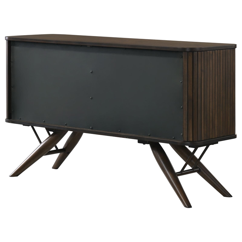 Pemberly Row 2-door Rectangular Mid-Century Wood Server Dark Walnut