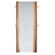 Pemberly Row Contemporary Wood Standing Mirror Smokey Walnut and Brown