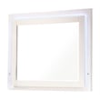 Pemberly Row 4-Piece Faux Leather Queen Bedroom Set in Glossy White
