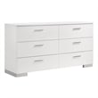 Pemberly Row 5-Piece Faux Leather California King Bedroom Set in White
