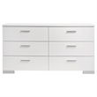 Pemberly Row 4-Piece Faux Leather Full Size Bedroom Set in Glossy White