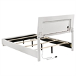 Pemberly Row 4-Piece Faux Leather Full Size Bedroom Set in Glossy White