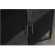 Pemberly Row 4-Door Contemporary Wood Accent Cabinet in Matte Black