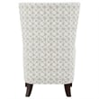 Pemberly Row Upholstered Fabric Accent Chair with Wingback in Latte