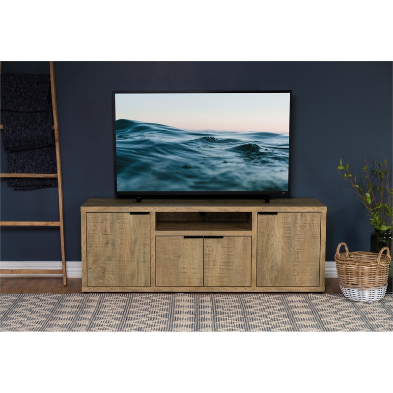 Pemberly Row 4-Door Engineered Wood TV Stand for TVs up to 65