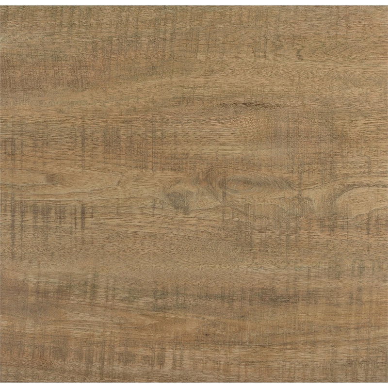 Pemberly Row Farmhouse Engineered Wood Square Coffee Table in Brown