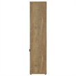 Pemberly Row 3-Shelf Farmhouse Engineered Wood Media Tower in Brown
