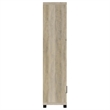 Pemberly Row 3-shelf Transitional Wood Media Tower in Antique Pine