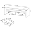 Pemberly Row 2-drawer Farmhouse Engineered Wood 59