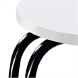 Pemberly Row 3-tier Contemporary Wood Round Side Table White and Black