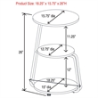 Pemberly Row 3-tier Contemporary Wood Round Side Table White and Black