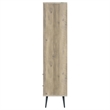 Pemberly Row 3-shelf Engineered Wood Bookcase in Gray and Antique Pine