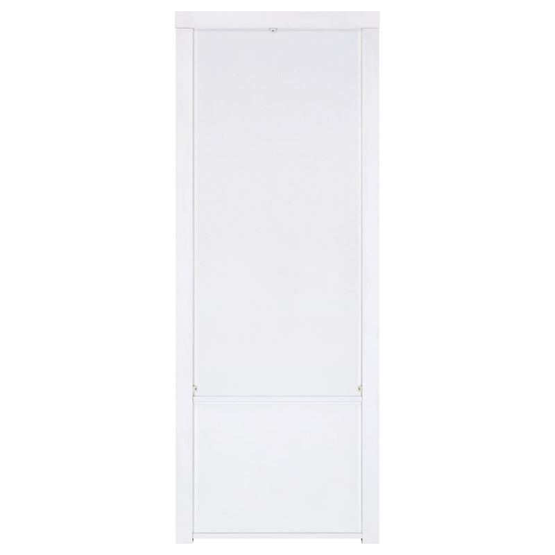 Pemberly Row 3-Shelf Modern Wood Media Tower with Lower Cabinet in White