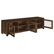 Pemberly Row 3-piece Transitional Wood Entertainment Center in Dark Pine