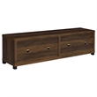 Pemberly Row 3-piece Transitional Wood Entertainment Center in Dark Pine