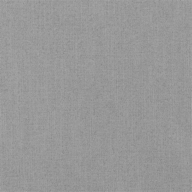 Pemberly Row Upholstered Fabric Loveseat with Cushioned Back in Light Gray