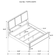 Pemberly Row Upholstered Fabric Eastern King Panel Bed in Sand Wash and Gray