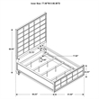 Pemberly Row Wood California King Upholstered Bed Smoked Peppercorn and Gray
