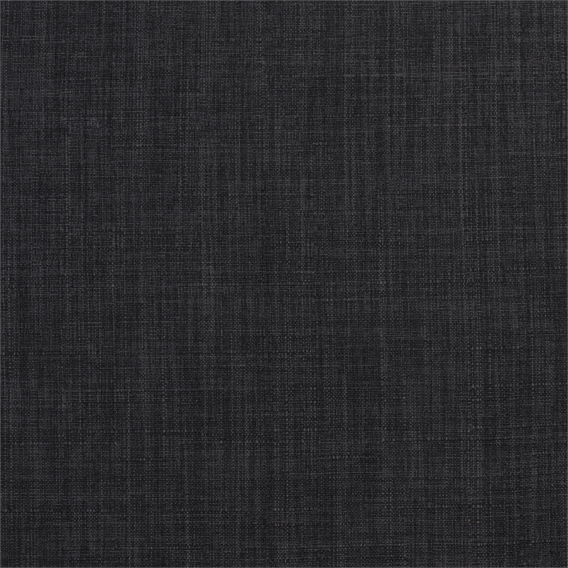 Pemberly Row Wood California King Bed with Upholstered Headboard Dark Walnut