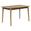 Pemberly Row 5-piece Wood Counter Height Dining Set in Natural and Camel