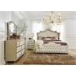 Pemberly Row 5-piece California King Upholstered Velvet Bedroom Set Ivory
