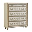 Pemberly Row 5-piece California King Upholstered Velvet Bedroom Set Ivory